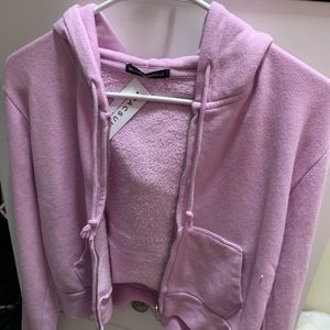 Brandy Melville lilac cropped hoodie, NWT